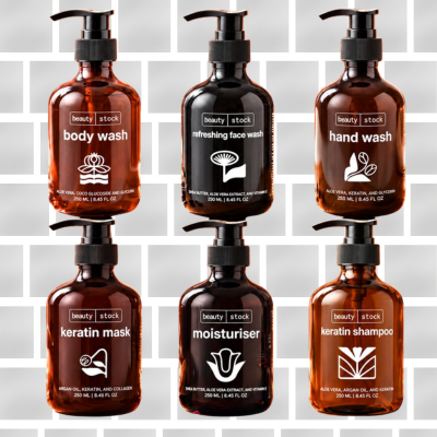 Beauty Stock All-in-One Complete Care Combo – Keratin Repair Shampoo, Hair Mask, Face Wash, Body Wash, Hand Wash & Moisturiser (250ml Each)